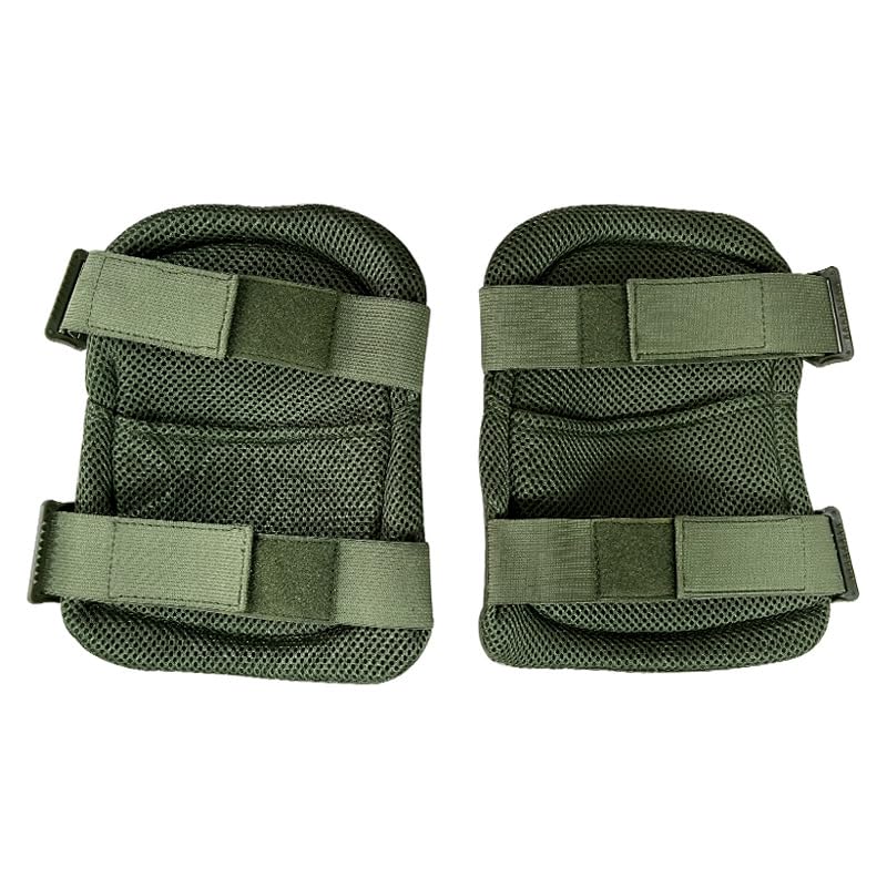 First to act tactical Military Tactical Knee Pad Elbow Pad Set Airsoft Knee Elbow Protective Pads Combat Paintball Skate Outdoor Sports Safety Guard Gear (Green-Set of 4, M-for Adult) - Image 2